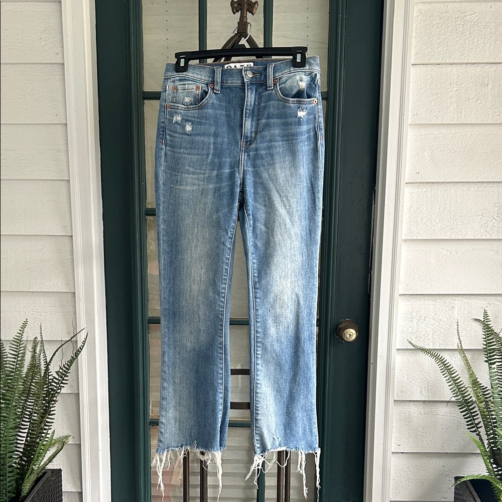 Women's Blue Distressed Jeans